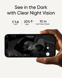 Security Indoor Cam S350, Dual Cameras, 4K UHD Resolution Security Camera with 8× Zoom and 360° PTZ