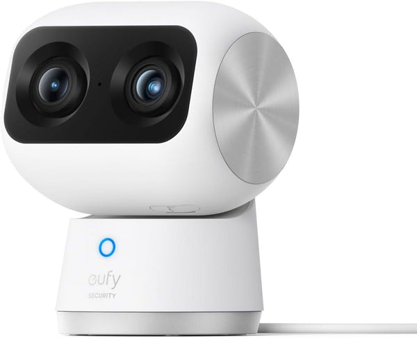 Security Indoor Cam S350, Dual Cameras, 4K UHD Resolution Security Camera with 8× Zoom and 360° PTZ