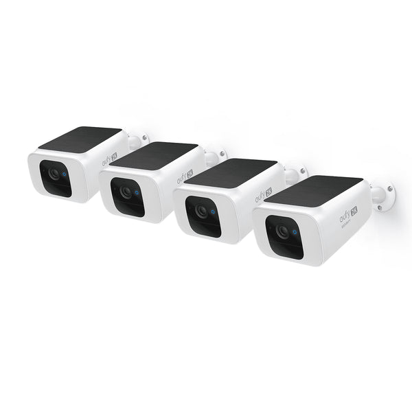 Solocam S230 Solar Security Camera S40, 4K UHD, 4-Cam Kit, White, 4-Pack