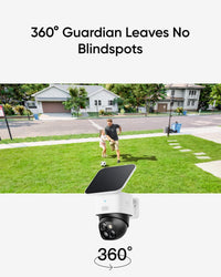 Security Solocam S340 2-Pack with Homebase 3, 360° Surveillance, 2.4 Ghz Wi-Fi, No Monthly Fee