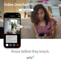 AVD4001100NAS - - Smart Wi-Fi Battery Operated/Wired - White - Video Doorbell 2K (2Nd Generation) Camera