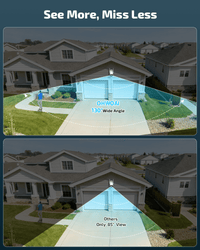3MP Wireless Security Camera System, 6 Cameras Wifi Indoor Outdoor, AI Detection, No Subscription