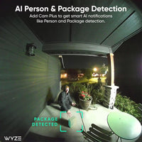 Battery Video Doorbell with 1536X1536 HD, Wireless/Wired Security Camera, Color Night Vision and Two-Way Audio