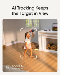 Security Indoor Cam S350, Dual Cameras, 4K UHD Resolution Security Camera with 8× Zoom and 360° PTZ