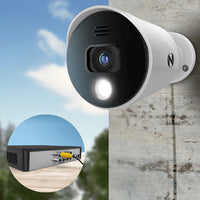 8 Channel 4K Bluetooth DVR with 1TB Hard Drive and 4 Wired 4K Spotlight Cameras with Audio Alerts and Sirens