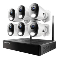 10 Channel 4K Resolution 1TB Wi-Fi NVR Security System and 6 Wi-Fi IP 4K Cameras