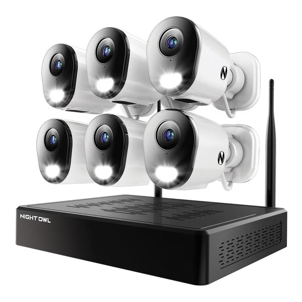 10 Channel 4K Resolution 1TB Wi-Fi NVR Security System and 6 Wi-Fi IP 4K Cameras